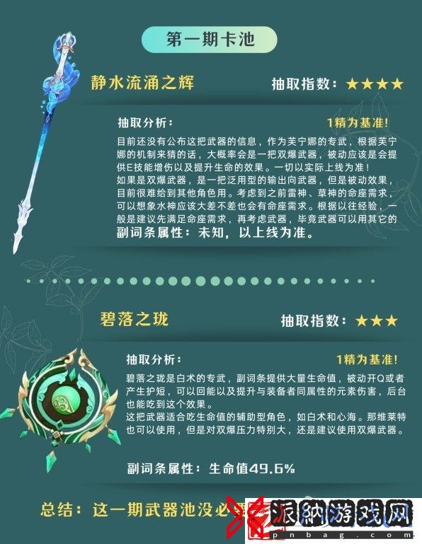 原神4.2版本卡池抽取推荐
