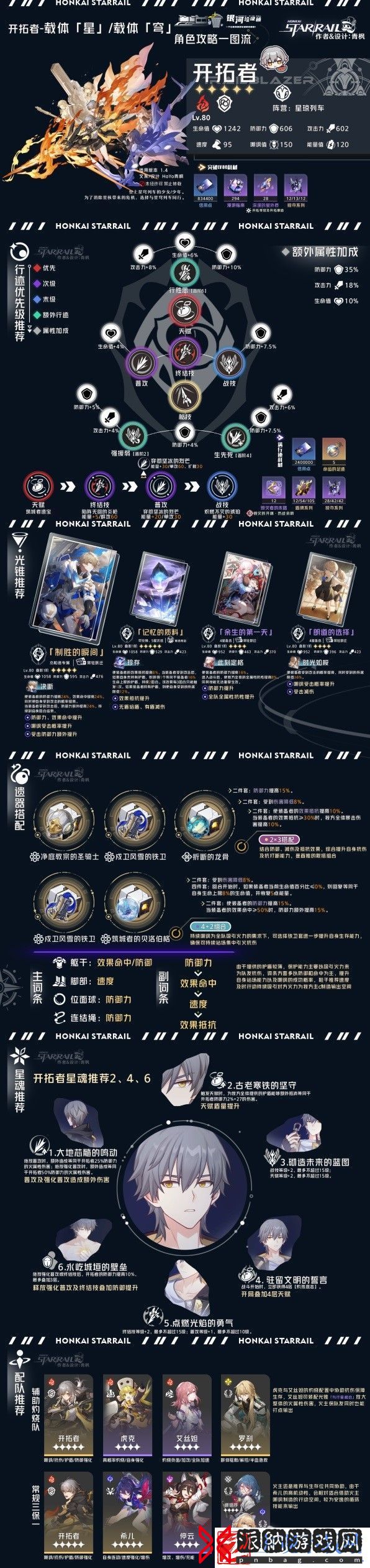 崩坏星穹铁道存护命途角色全方位攻略