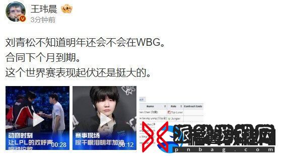 媒体人评刘青松WBG合同