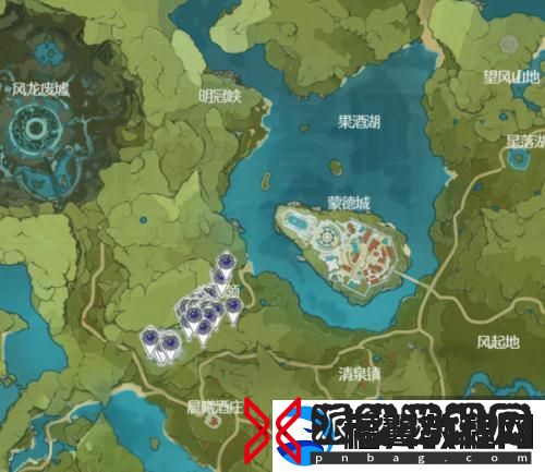 原神紫色采集物紫色生物拍摄坐标分享