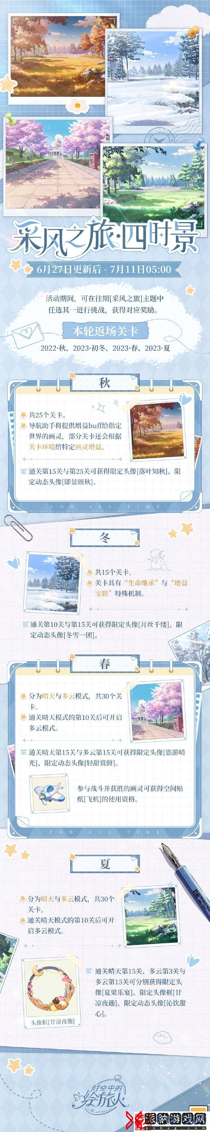 时空中的绘旅人采风之旅四时景怎么玩