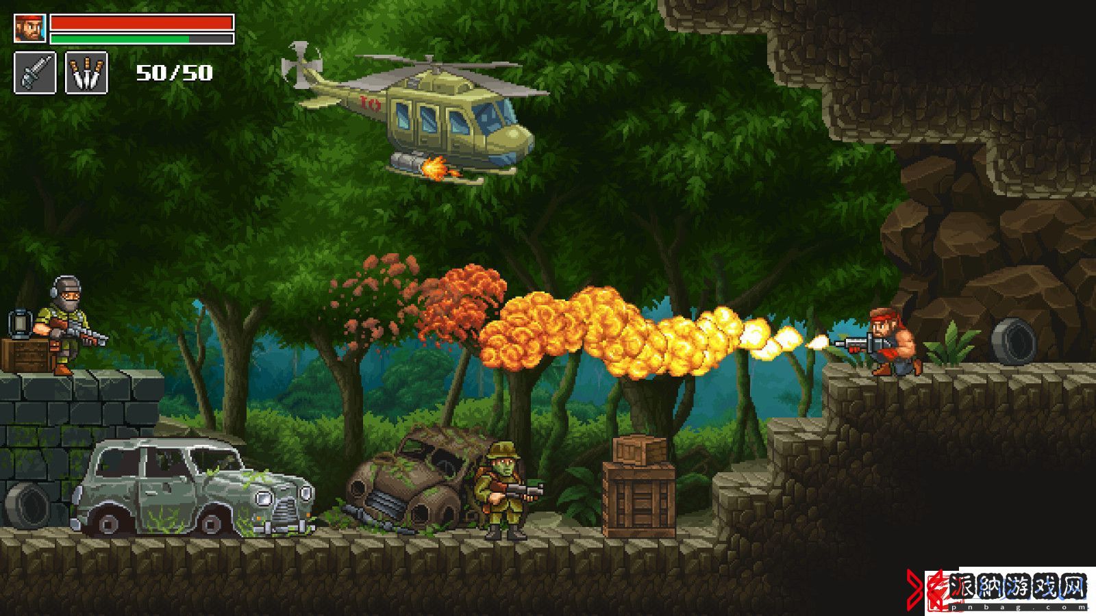 射击类银河战士恶魔城游戏狂怒之枪Steam页面