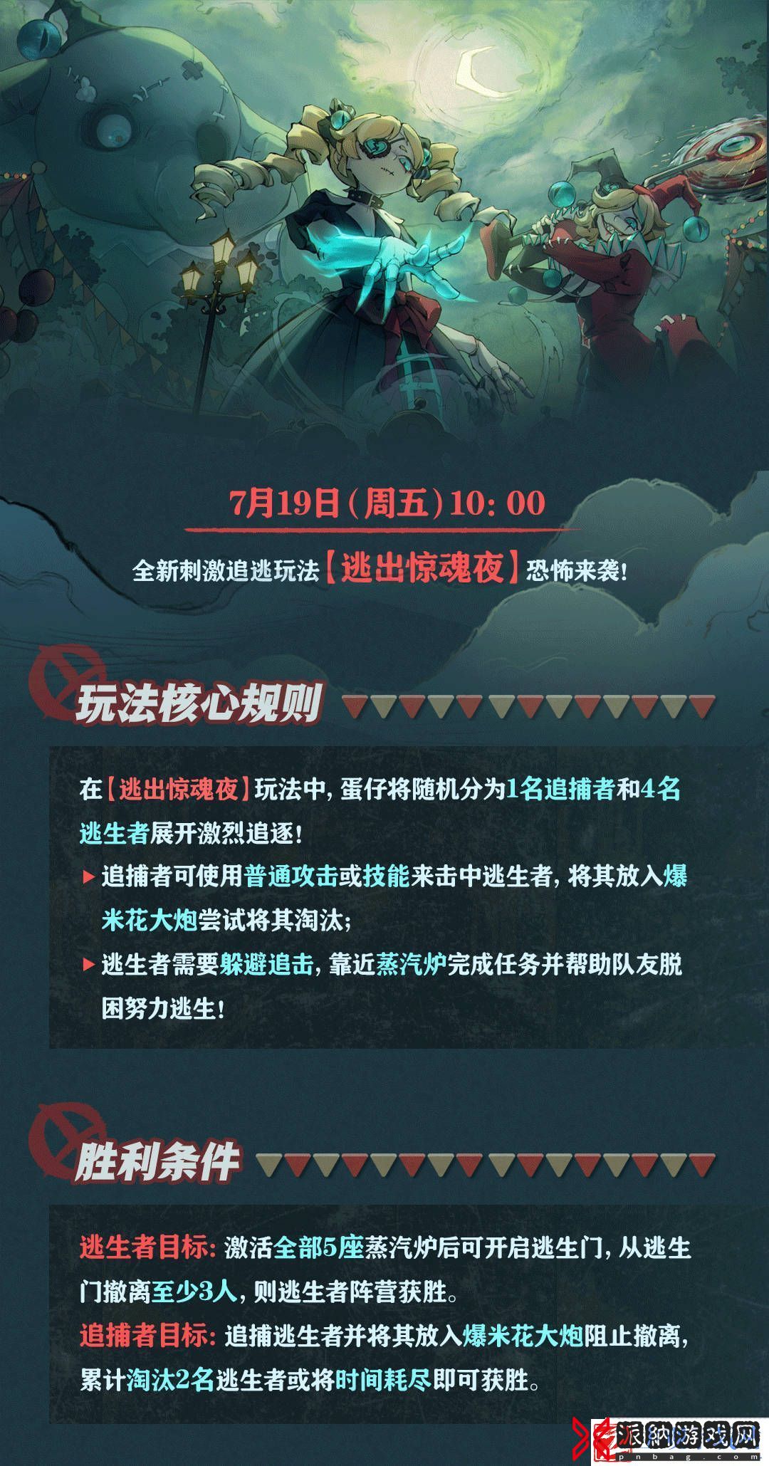 蛋仔派对逃出惊魂夜玩法规则