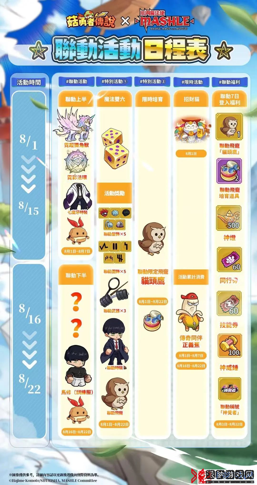 冒险大作战台服马修联动活动时间表分享