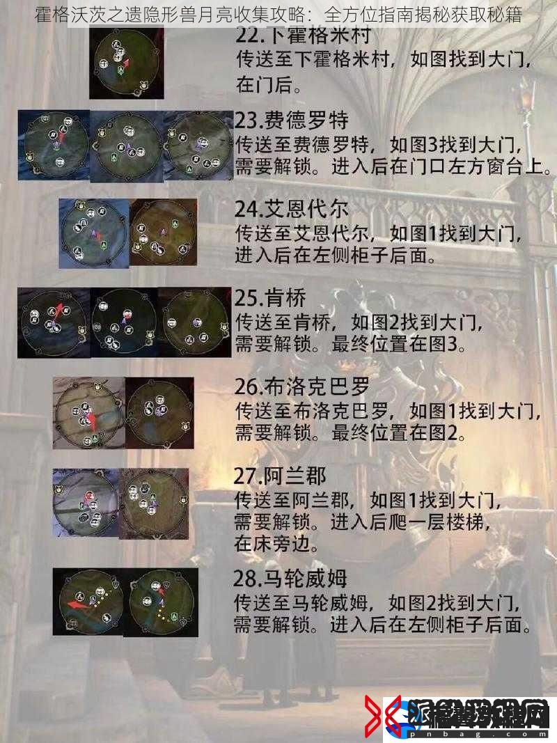 霍格沃茨之遗隐形兽月亮收集攻略