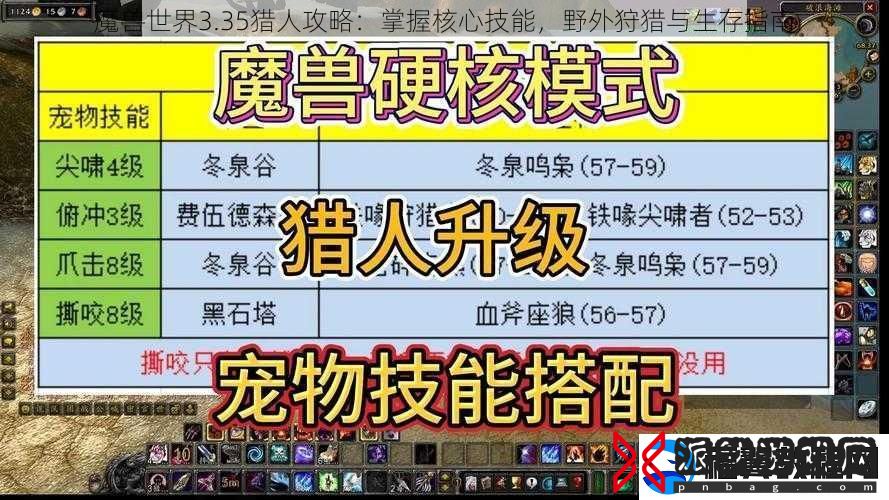 魔兽世界3.35猎人攻略：掌握核心技能-野外狩猎与生存指南