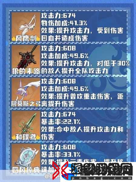 原神武器巅峰对决