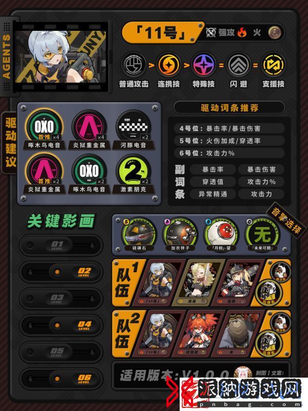 绝区零角色怎么加点配装