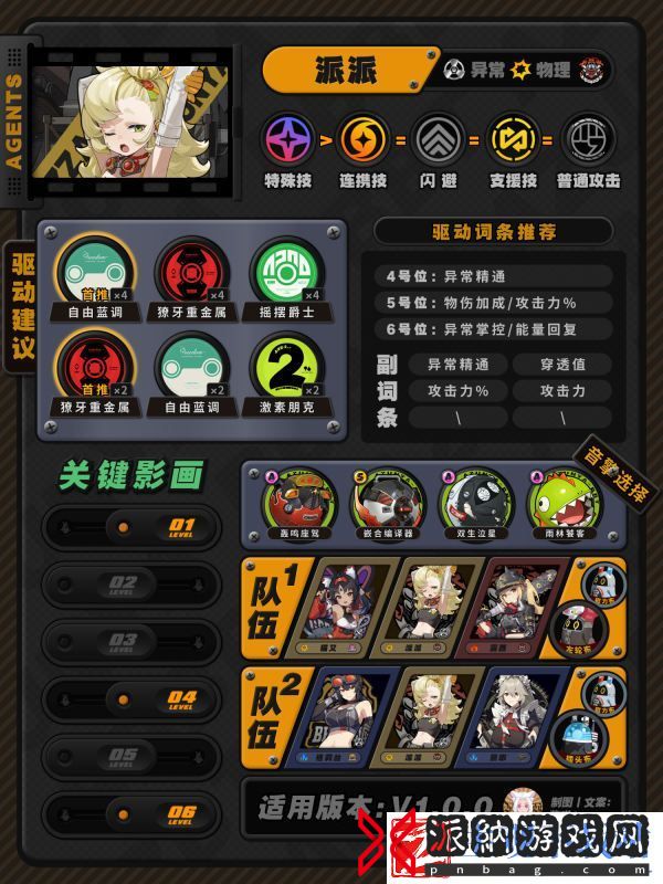 绝区零角色怎么加点配装
