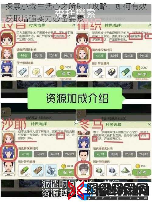 探索小森生活心之所Buff攻略：如何有效获取增强实力必备要素