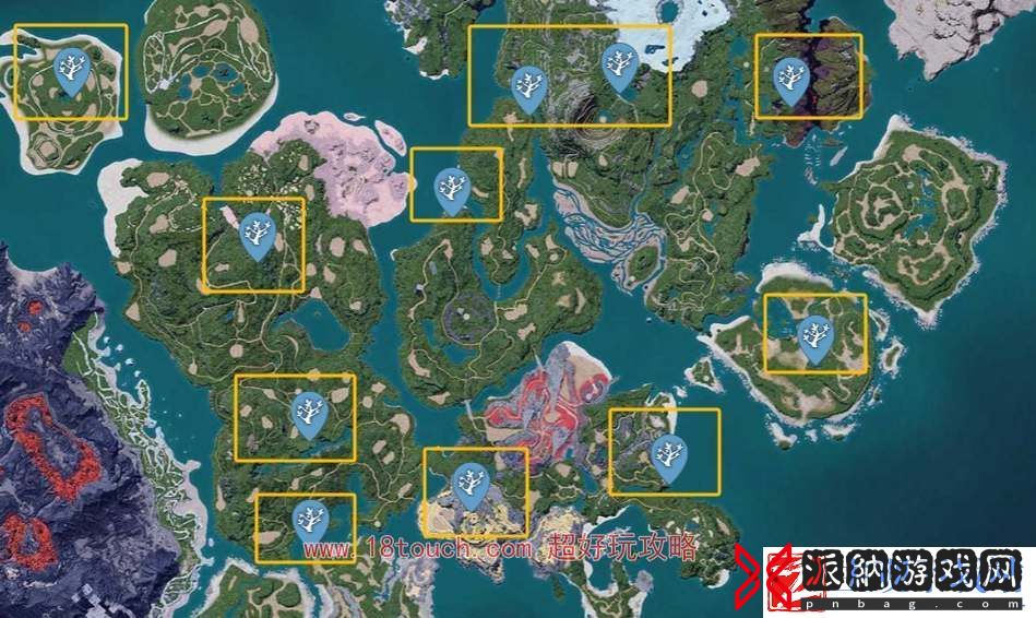 幻兽帕鲁全地图技能树位置一览