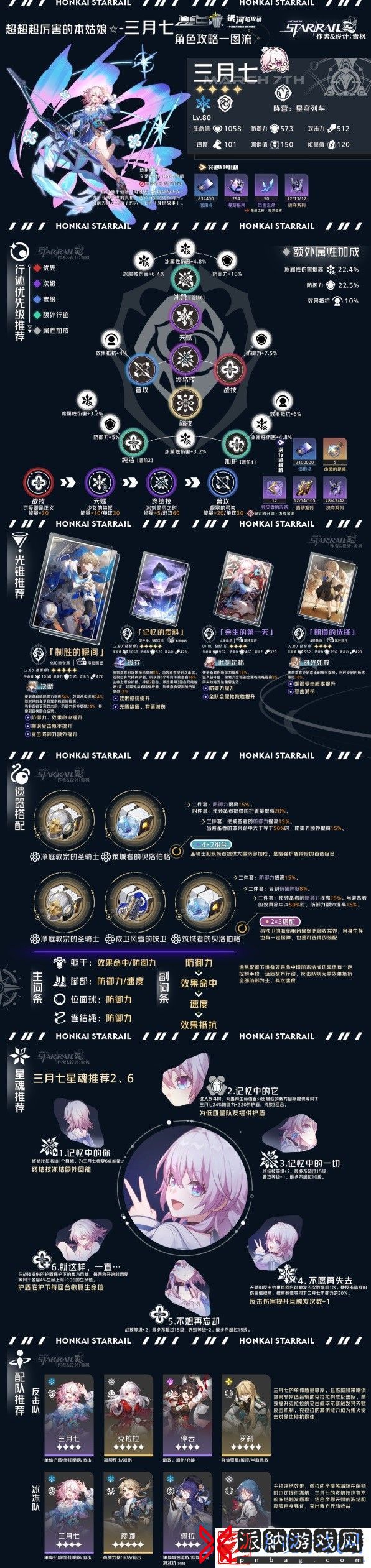 崩坏星穹铁道存护命途角色全方位攻略