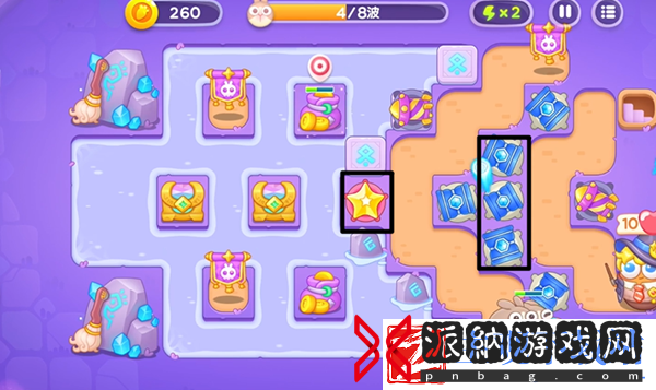 保卫萝卜4阿波与魔法宝藏第101关通关攻略