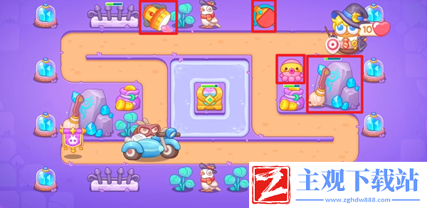 保卫萝卜4阿波与魔法宝藏第117关通关攻略