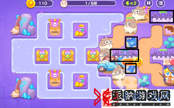 保卫萝卜4阿波与魔法宝藏第101关通关攻略