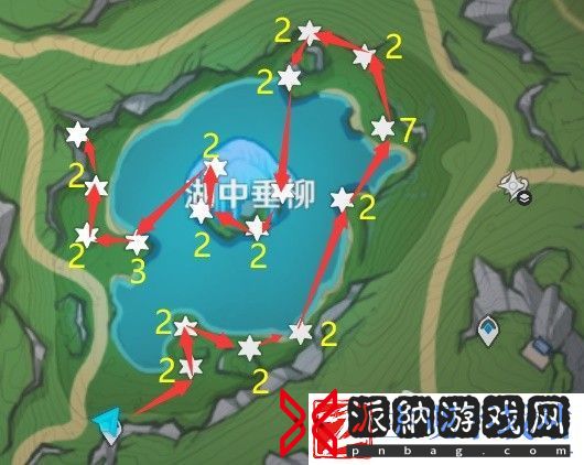 原神4.2版湖光铃兰快速收集路线一览