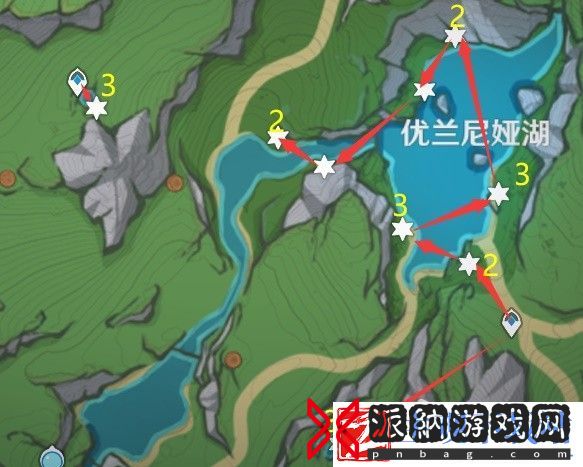 原神4.2版湖光铃兰快速收集路线一览