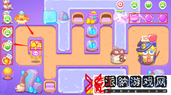 保卫萝卜4阿波与魔法宝藏第52关怎么过