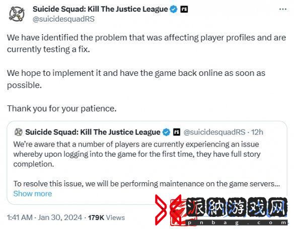 “自杀小队”逆天离奇bug：玩家登录游戏后直接通关