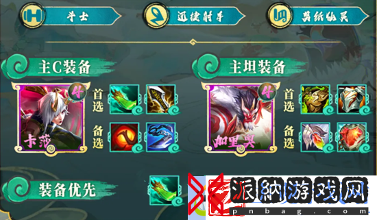 斗士卡莎阵容装备搭配攻略