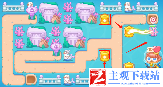 保卫萝卜4嗨钓度假岛第18关通关攻略