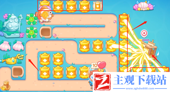 保卫萝卜4嗨钓度假岛第3关通关攻略