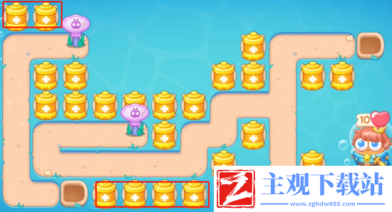 保卫萝卜4嗨钓度假岛第18关通关攻略
