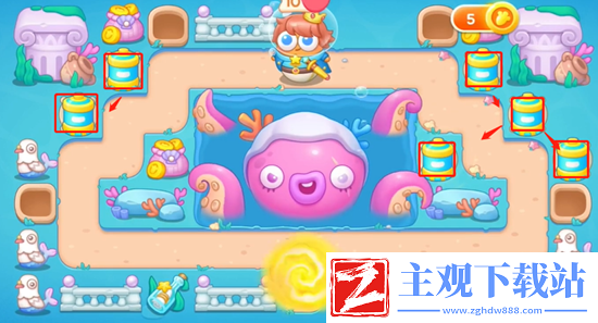 保卫萝卜4嗨钓度假岛第20关通关攻略