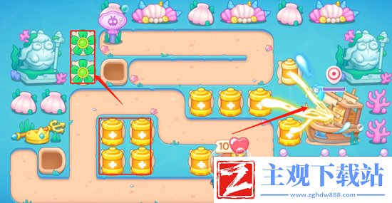 保卫萝卜4嗨钓度假岛第3关通关攻略