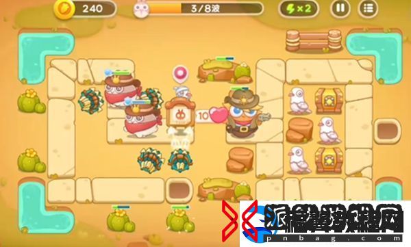 保卫萝卜4波仔很忙第2关轻松无伤通关技巧分享