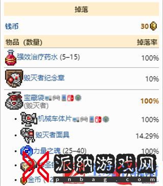 泰拉瑞亚1.4毁灭者掉落物大全