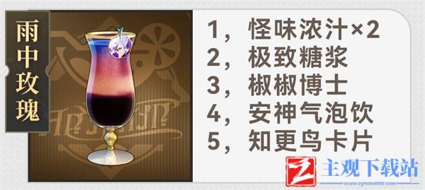崩坏星穹铁道杯中逸事配方大全