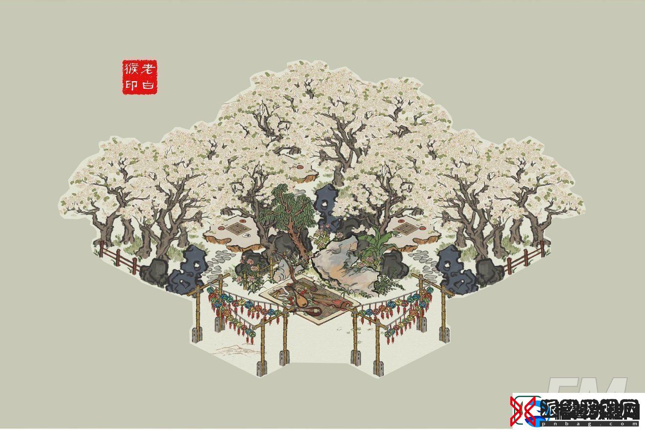 江南百景图街边演出布局方案