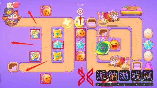 保卫萝卜4阿波与魔法宝藏第3关通关攻略