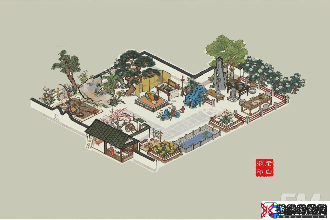 江南百景图街边演出布局方案