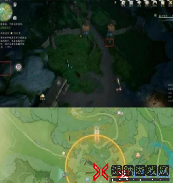 射雕黑松林搜奇宝藏图在哪