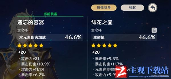 《原神》那维莱特水伤杯还是生命杯