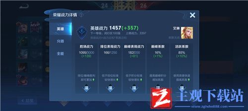 王者荣耀英雄表现分怎么看